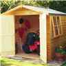 7 x 7 (2.05m x 2.05m) - Pressure Treated Tongue & Groove - Apex Garden Shed / Workshop - 1 Opening Window - Double Doors - 12mm Tongue and Groove Floor