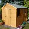 8 x 6 (2.38m x 1.79m) - Pressure Treated Tongue And Groove - Apex Garden Shed / Workshop - 1 Opening Window - Single Door