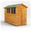 10 x 4 Premium Tongue And Groove Apex Shed - Double Doors - 4 Windows - 12mm Tongue And Groove Floor And Roof