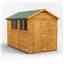 10 x 6 Premium Tongue And Groove Apex Shed - Single Door - 4 Windows - 12mm Tongue And Groove Floor And Roof