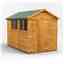10 x 6 Premium Tongue And Groove Apex Shed - Double Doors - 4 Windows - 12mm Tongue And Groove Floor And Roof