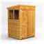 4 x 4 Premium Tongue And Groove Pent Shed - Double Doors - 2 Windows - 12mm Tongue And Groove Floor And Roof