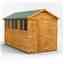 12 x 6 Premium Tongue And Groove Apex Shed - Double Doors - 6 Windows - 12mm Tongue And Groove Floor And Roof