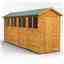 16 x 4 Premium Tongue And Groove Apex Shed - Single Door - 8 Windows - 12mm Tongue And Groove Floor And Roof