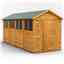 16 x 6 Premium Tongue And Groove Apex Shed - Double Doors - 8 Windows - 12mm Tongue And Groove Floor And Roof