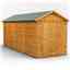 16 x 6 Premium Tongue And Groove Apex Shed - Single Door - Windowless - 12mm Tongue And Groove Floor And Roof