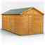 16 x 8  Premium Tongue and Groove Apex Shed - Single Door - Windowless - 12mm Tongue and Groove Floor and Roof