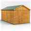 16 x 8 Premium Tongue and Groove Apex Shed - Double Doors - Windowless - 12mm Tongue and Groove Floor and Roof