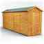 18 x 4 Premium Tongue And Groove Apex Shed - Single Door - Windowless - 12mm Tongue And Groove Floor And Roof