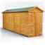 18 x 4 Premium Tongue And Groove Apex Shed - Double Doors - Windowless - 12mm Tongue And Groove Floor And Roof