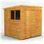 6 x 6 Premium Tongue And Groove Pent Shed - Single Door - 2 Windows - 12mm Tongue And Groove Floor And Roof
