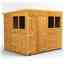 8 X 6 Premium Tongue And Groove Pent Shed - Double Doors - 4 Windows - 12mm Tongue And Groove Floor And Roof
