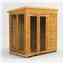 6 X 4 Premium Tongue And Groove Pent Summerhouse - Double Doors - 12mm Tongue And Groove Floor And Roof