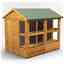 8 X 6 Premium Tongue And Groove Apex Potting Shed - Single Door - 12 Windows - 12mm Tongue And Groove Floor And Roof