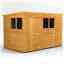 10 X 6 Premium Tongue And Groove Pent Shed - Single Door - 4 Windows - 12mm Tongue And Groove Floor And Roof