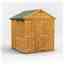 6 x 6 Security Tongue and Groove Apex Shed - Double Doors - 2 Windows - 12mm Tongue and Groove Floor and Roof