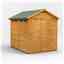 8 x 6 Security Tongue and Groove Apex Shed - Single Door - 4 Windows - 12mm Tongue and Groove Floor and Roof
