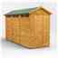 12 x 4 Security Tongue and Groove Apex Shed - Double Doors - 6 Windows - 12mm Tongue and Groove Floor and Roof