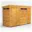 10 X 4 Security Tongue And Groove Pent Shed - Single Door - 4 Windows - 12mm Tongue And Groove Floor And Roof