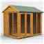 8 x 6 Premium Tongue And Groove Apex Summerhouse - Double Doors - 12mm Tongue And Groove Floor And Roof