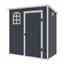 6 X 3 Plastic Pent Shed - Dark Grey With Foundation Kit (included)