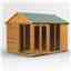 10 X 8 Premium Tongue And Groove Apex Summerhouse - Double Doors - 12mm Tongue And Groove Floor And Roof