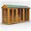 12 x 4 Premium Tongue And Groove Apex Summerhouse - Double Doors - 12mm Tongue And Groove Floor And Roof