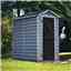 4 X 6 (1.22m X 1.83m) Single Door Apex Plastic Shed With Skylight Roofing