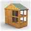 4 x 8 Premium Tongue and Groove Apex Potting Shed - Double Door - 12 Windows - 12mm Tongue and Groove Floor and Roof	