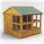 8 x 8 Premium Tongue and Groove Apex Potting Shed - Double Door - 16 Windows - 12mm Tongue and Groove Floor and Roof	