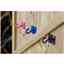 4 Door Hooks (mixed Colours - Black/blue/green/pink)