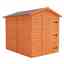 8ft X 6ft Windowless Tongue And Groove Shed (12mm Tongue And Groove Floor And Apex Roof)