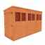 12ft X 4ft Tongue And Groove Pent Shed With Double Doors (12mm Tongue And Groove Floor And Roof)