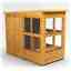 4 x 8 Premium Tongue And Groove Pent Potting Shed - Single Door - 12 Windows - 12mm Tongue And Groove Floor And Roof