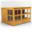 10 x 8 Premium Tongue And Groove Pent Potting Shed - Single Door - 18 Windows - 12mm Tongue And Groove Floor And Roof