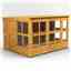 10 x 8 Premium Tongue and Groove Pent Potting Shed - Double Door - 18 Windows - 12mm Tongue and Groove Floor and Roof	