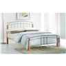 Silver Metal & Beech Bed Frame - Single 3ft