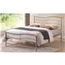 Silver Wave Style Metal Bed Frame Single 3ft 