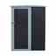 5 X 3 (1.43m X 0.89m) Single Door Metal Pent Shed - Dark Grey