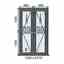 Aluminium French Doors - 1320mm x 2210mm (Each Door 660mm) - Anthracite Grey Inside and Outside