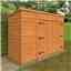 8ft x 3ft Tongue and Groove Pent Bike Shed (12mm Tongue and Groove Floor and Pent Roof)